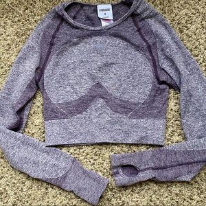 NWOT Purple Gymshark Flex Open Back Top Size Medium